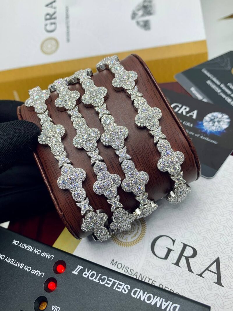 VVS Moissanite Diamond Star-Cross Bracelets