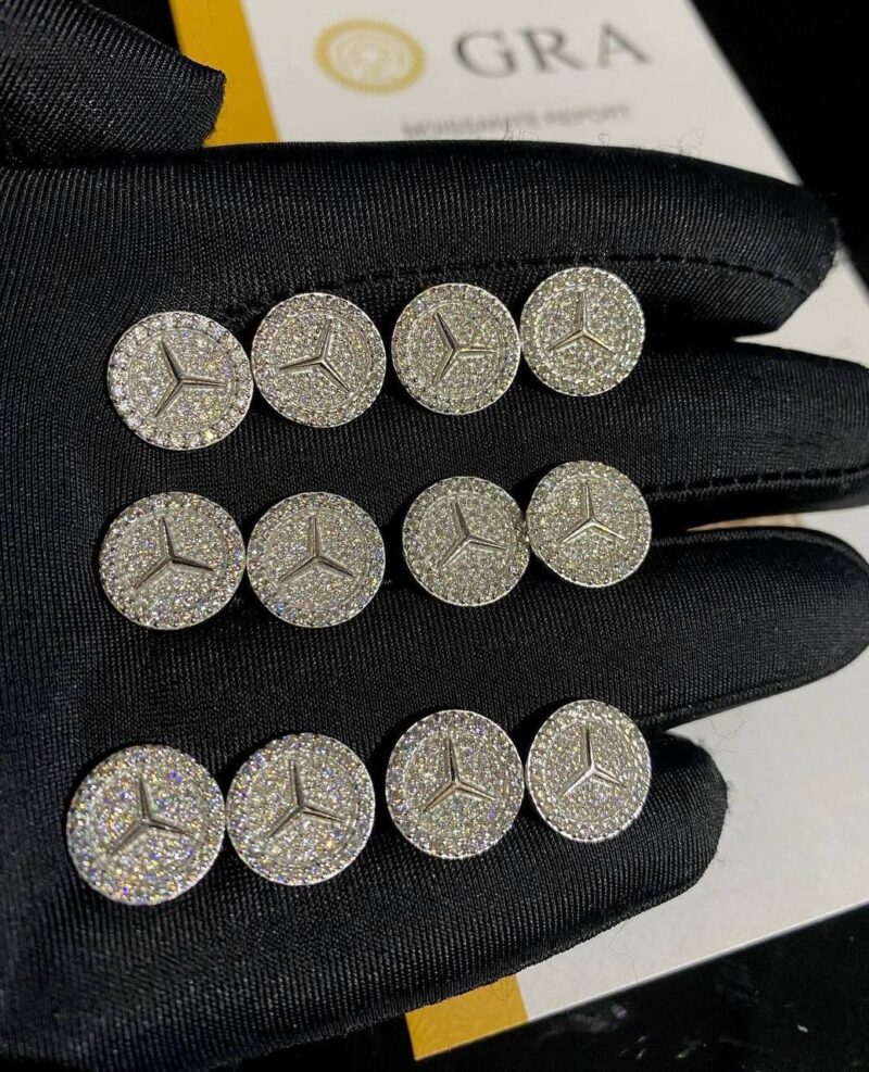 VVS Moissanite Diamond Unisex Earrings - Image 3