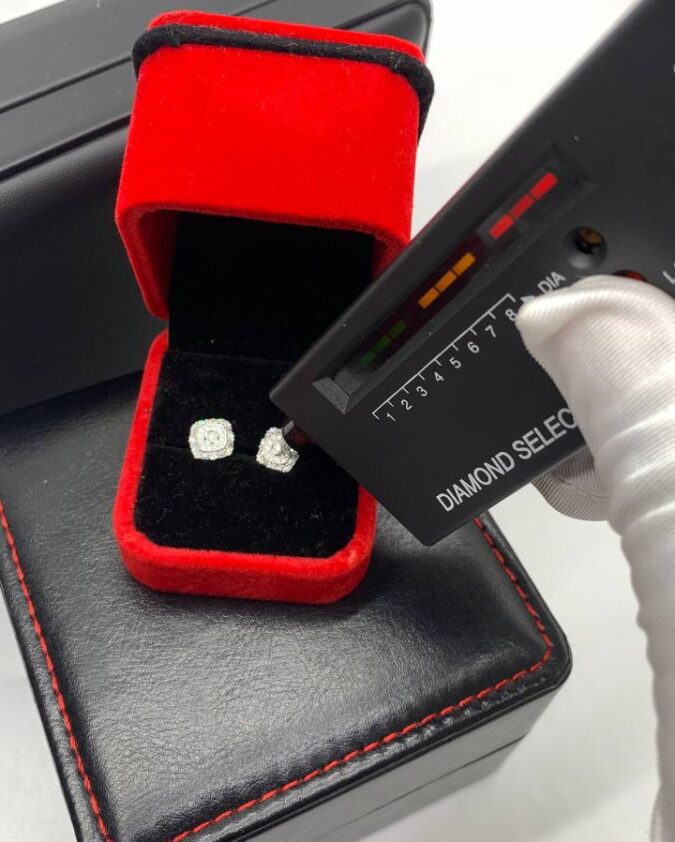 VVS Moissanite Diamond Unisex Earrings - Image 2