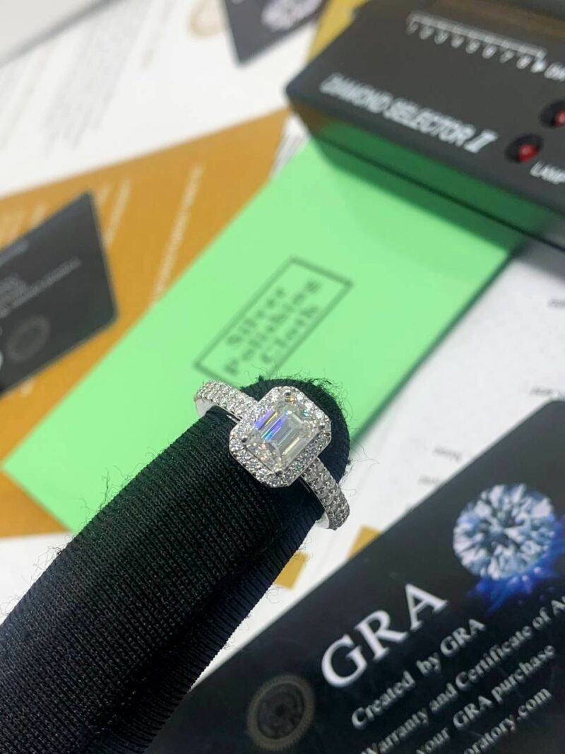 VVS Moissanite Diamond 2 in 1 Wedding Rings