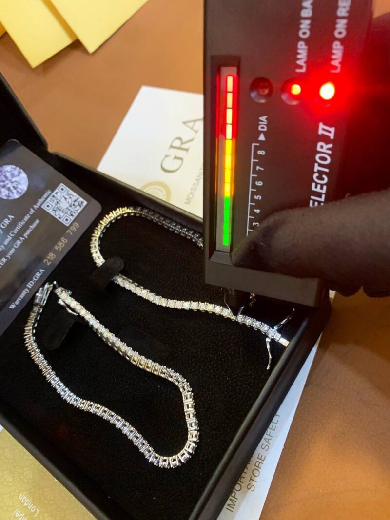 VVS Moissanite Diamond Tennis Bracelet - Image 3