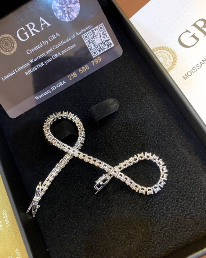 VVS Moissanite Diamond Tennis Bracelet