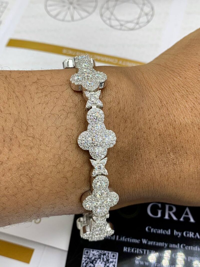 VVS Moissanite Diamond Star-Cross Bracelets - Image 2