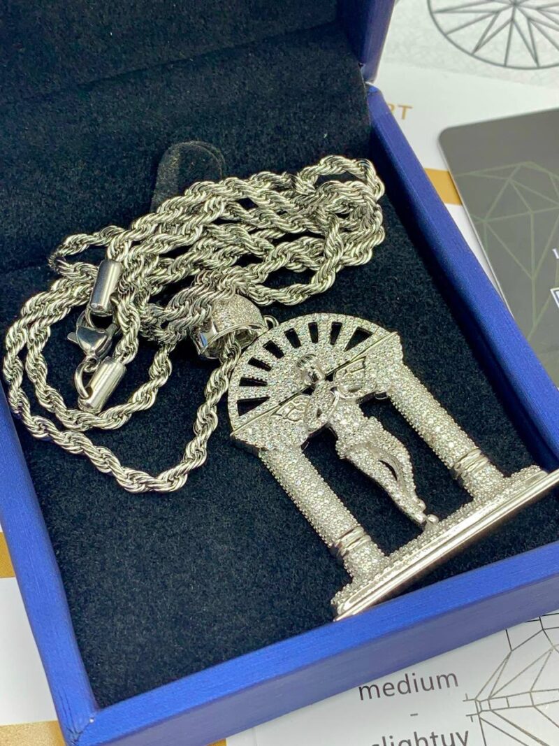 VVS Moissanite Diamond Archangel Michael’s Pendant