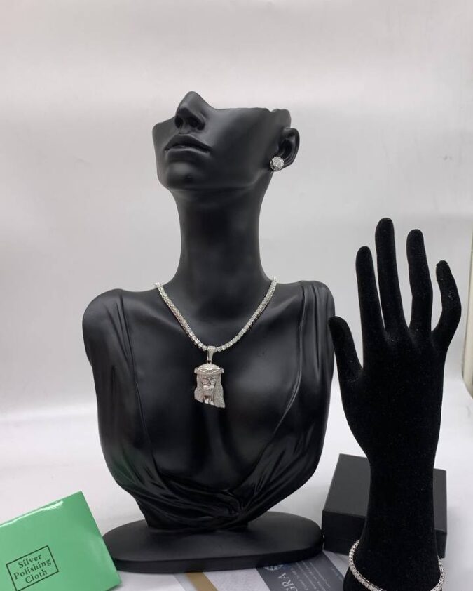 VVS Moissanite Diamond Unisex Combo Set