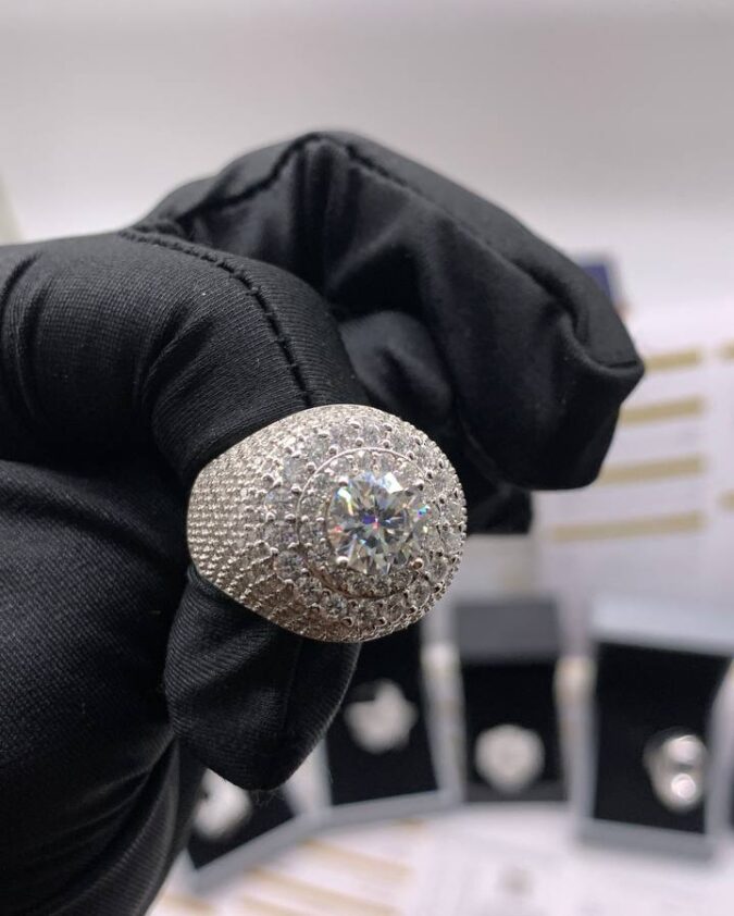 VVS Moissanite 3D Men’s Ring